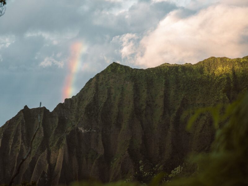 Rainbow ove Napali Coast